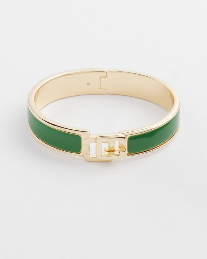Chicos Green Chico's Click Bangle - Verdant Green