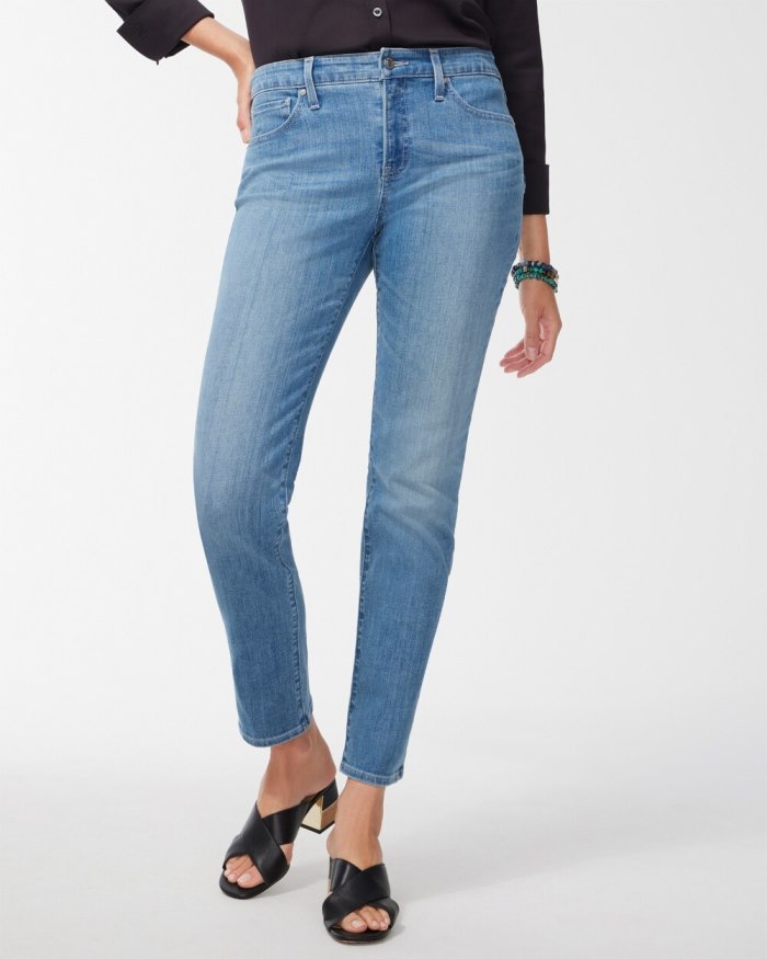 Chicos Girlfriend Ankle Jeans - Mill Street Indigo