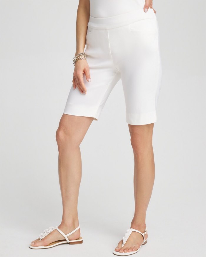 Chicos Brigitte 10" Shorts - Alabaster