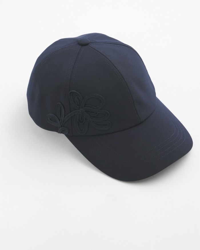 Chicos Neema UPF Soutache Baseball Cap - Classic Navy