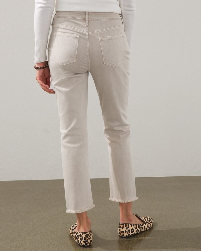 Chicos So Slimming Girlfriend Crops - Natural Cream