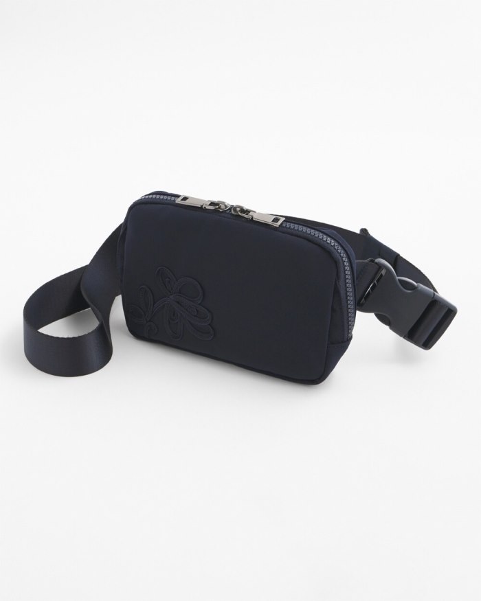 Chicos Neema Soutache Belt Bag - Classic Navy