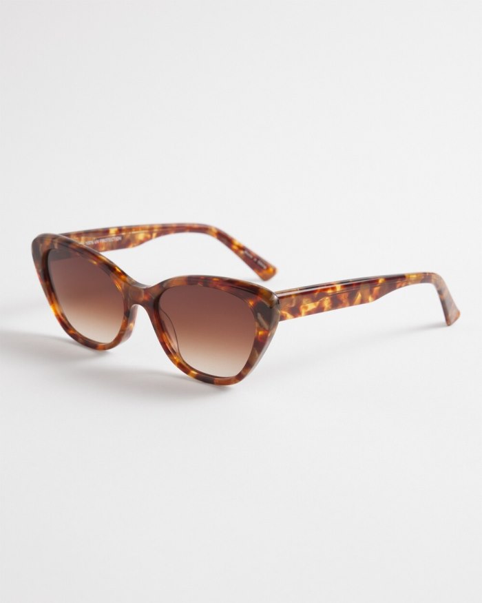 Chicos Small Cateye Sunglasses - Tort