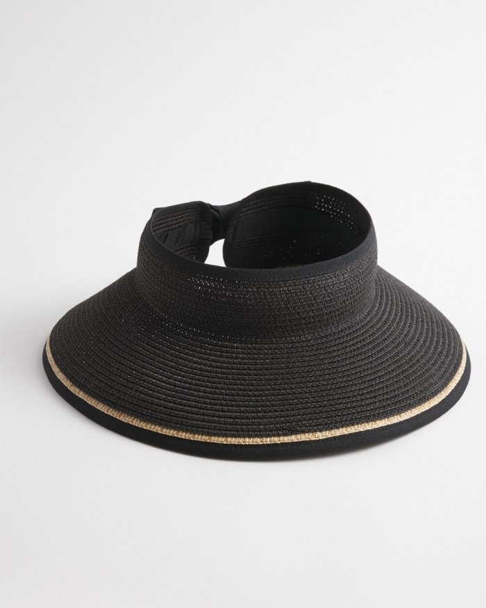 Chicos Foldable Sun Visor - Black