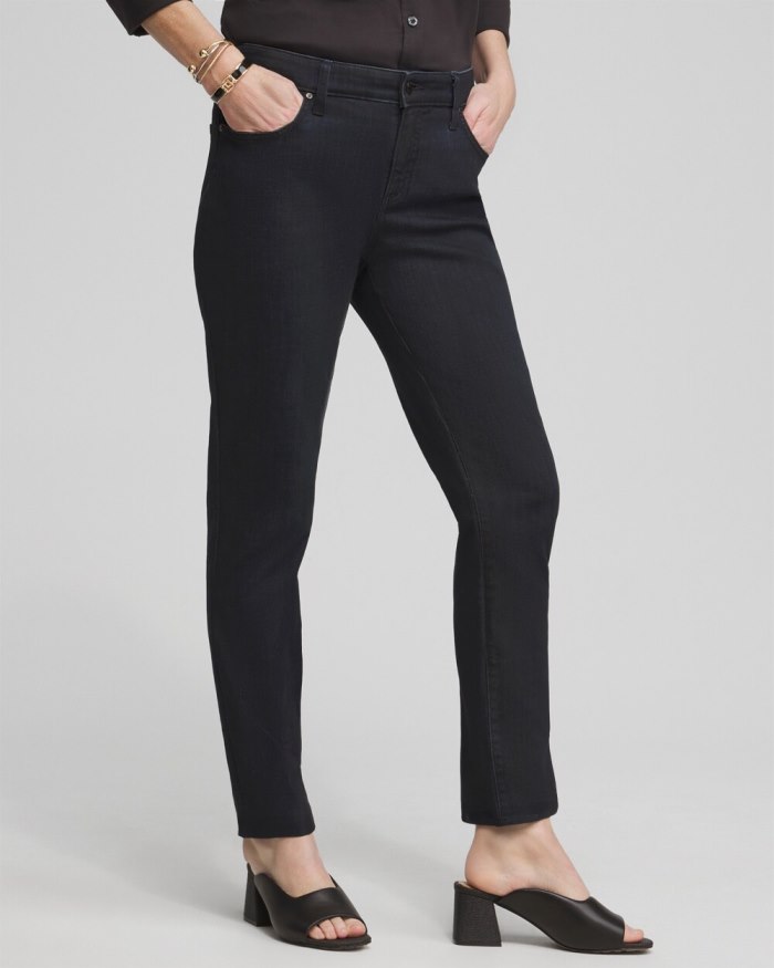 Chicos So Slimming Girlfriend Ankle Jeans - Dorset Street Indigo