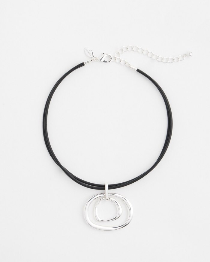 Chicos Eccentric Necklace - Silver