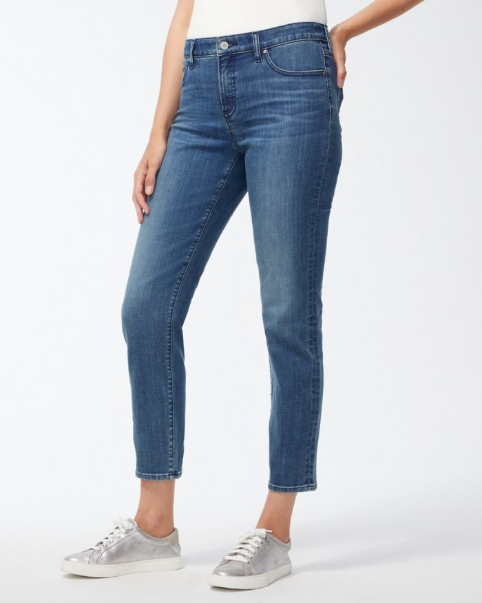 Chicos So Slimming Girlfriend Ankle Jeans - Venus Indigo