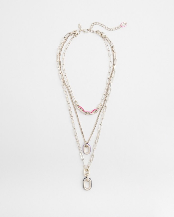Chicos Multistrand Convertible Necklace - Multi