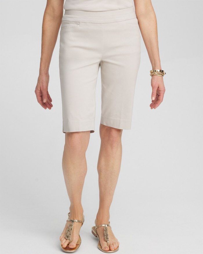 Chicos Brigitte 10" Shorts - Smokey Taupe