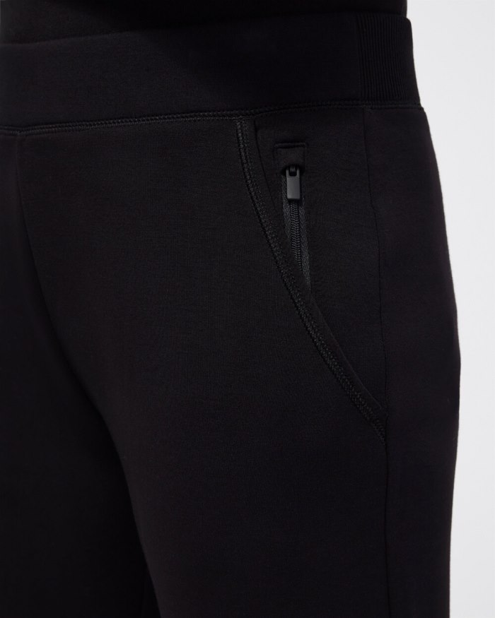 Chicos Zenergy Scuba Tapered Ankle Pants - Black