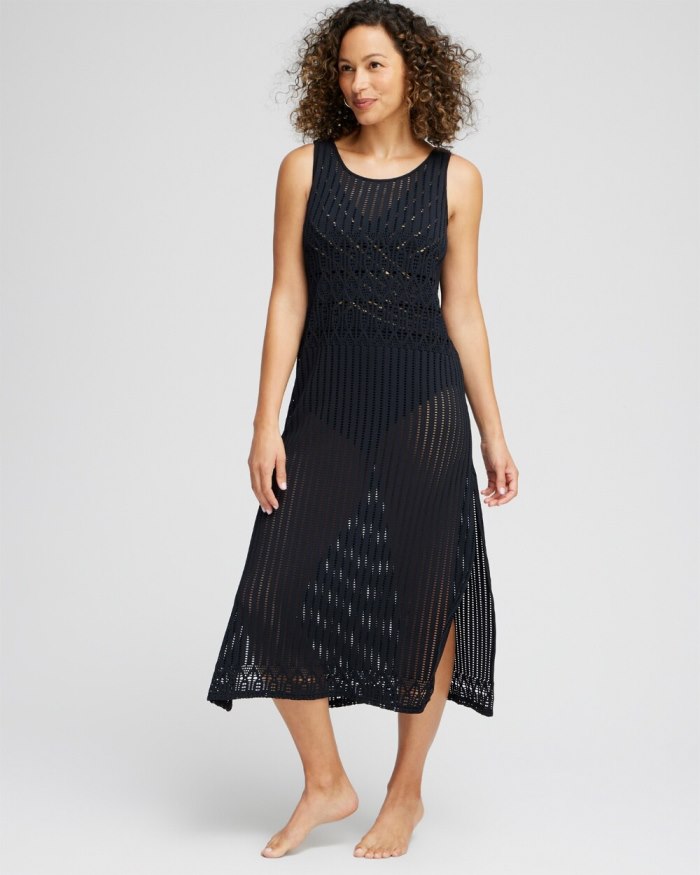 Chicos Gottex Swim Coverup Dress - Black